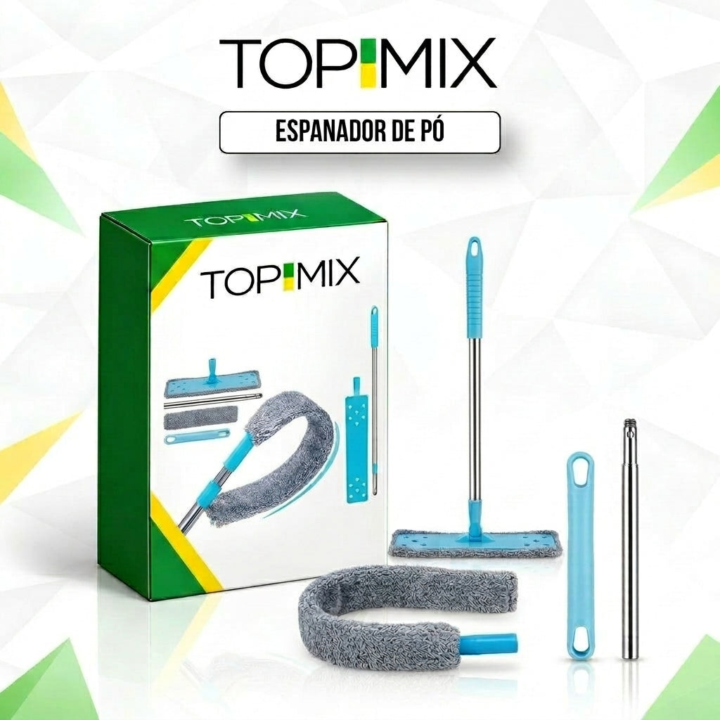 Espanador De Pó Limpa Poeira Flexível Retrátil