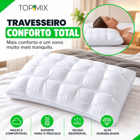 Travesseiro Premium Confort Flex de Luxo Top Mix Brasil