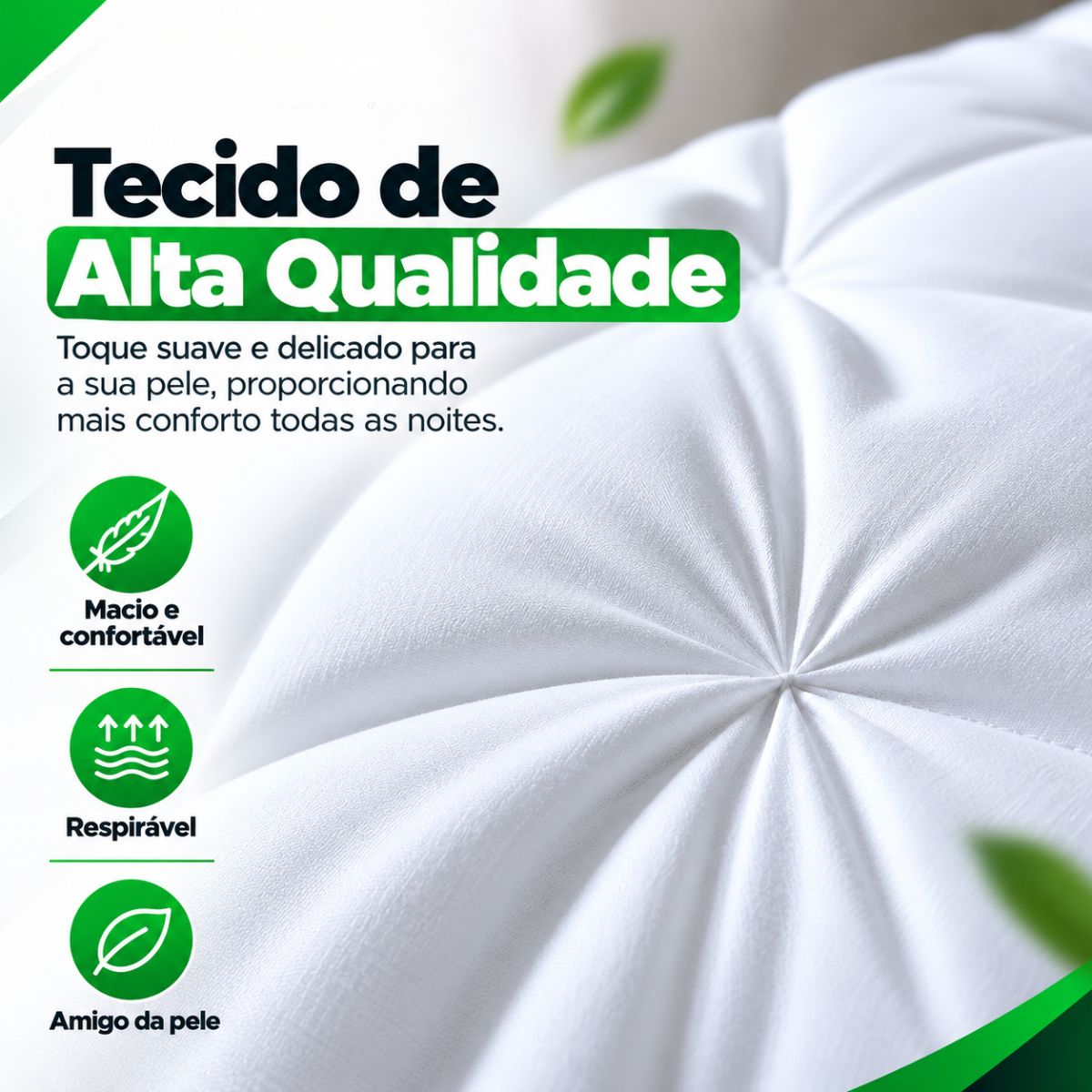 Travesseiro Premium Confort Flex de Luxo Top Mix Brasil