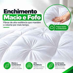 Travesseiro Premium Confort Flex de Luxo Top Mix Brasil