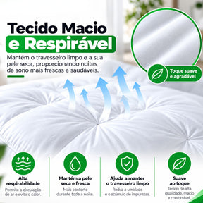 Travesseiro Premium Confort Flex de Luxo Top Mix Brasil