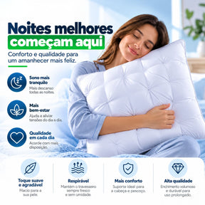 Travesseiro Premium Confort Flex de Luxo Top Mix Brasil