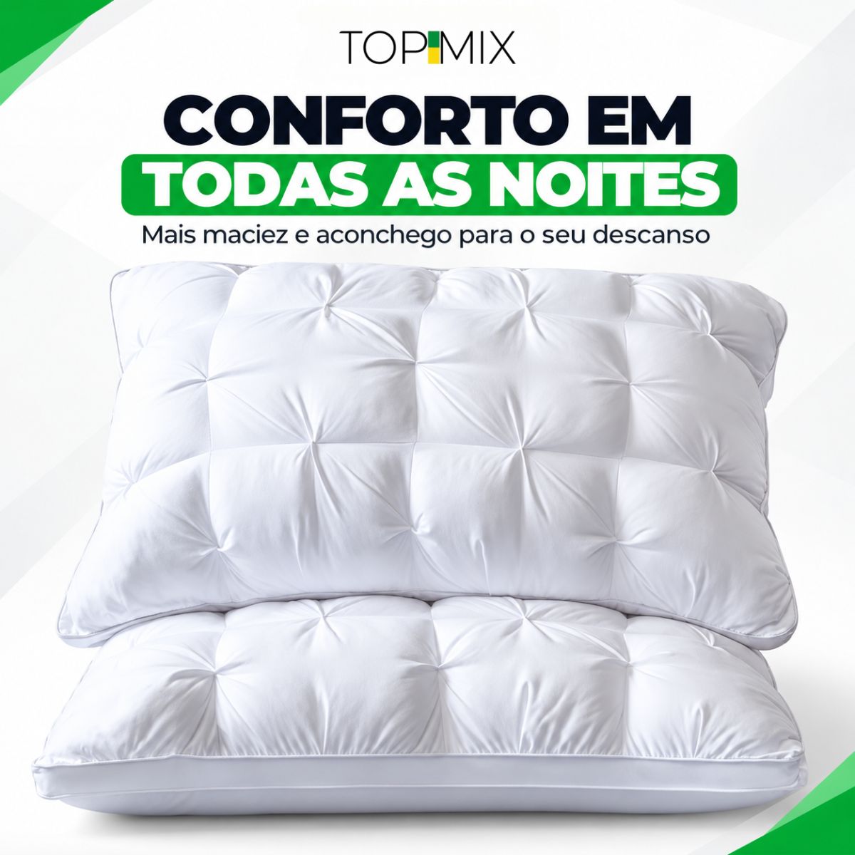 Travesseiro Premium Confort Flex de Luxo Top Mix Brasil