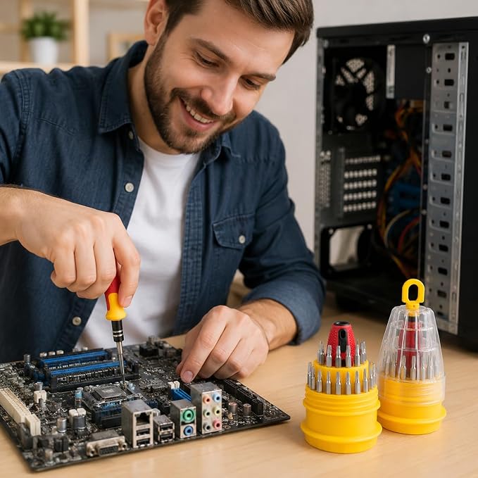 Jogo Chave de Precisão 31 em 1 Ferramenta Fenda Philips