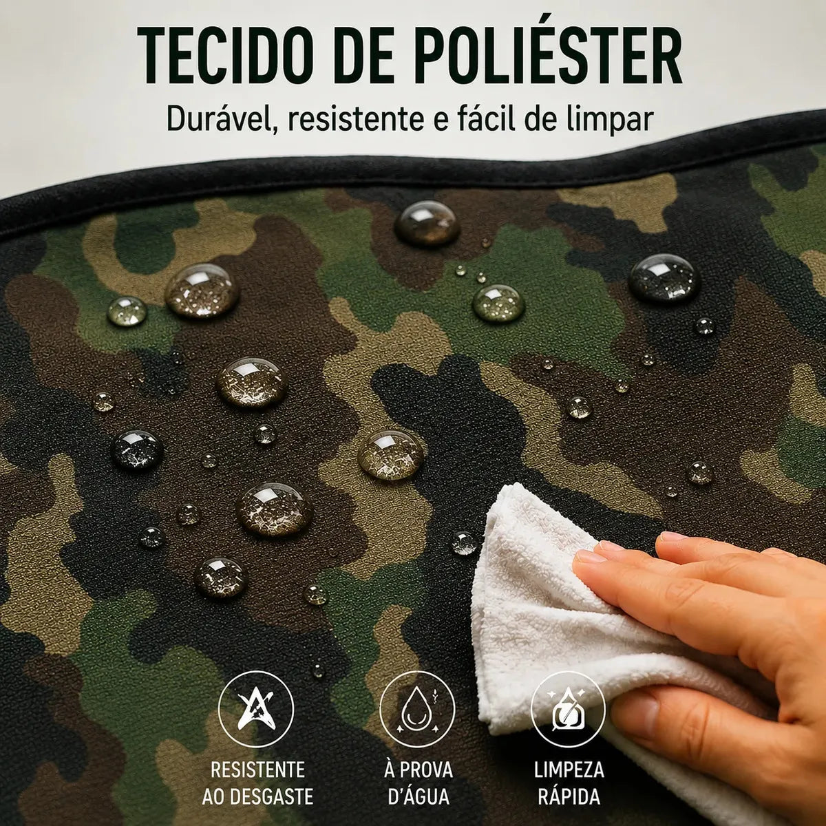 Cadeira de Camping e Pesca Dobrável Camuflada com Porta Copo
