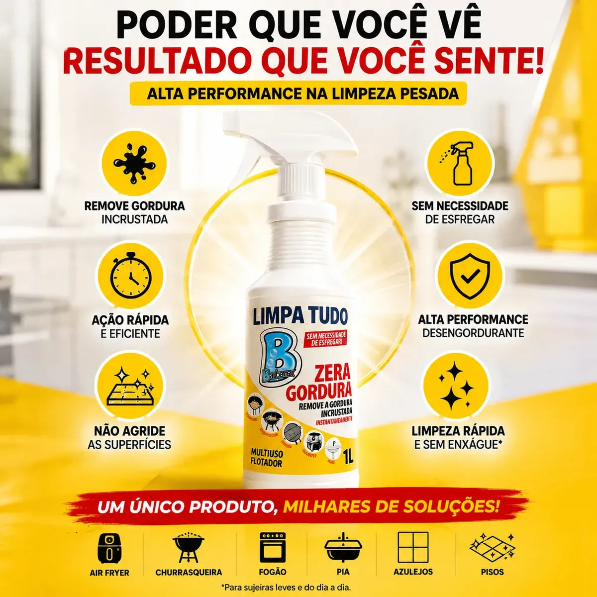 Limpa Tudo Profissional 1L - Limpeza Pesada