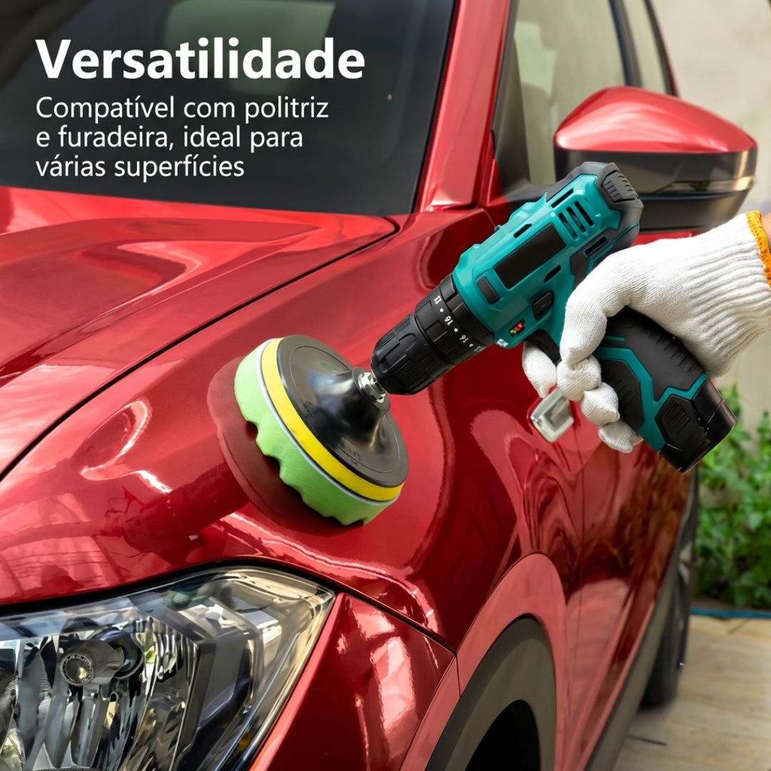 Kit 7 Pecass para Polimento Profissional Automotivo