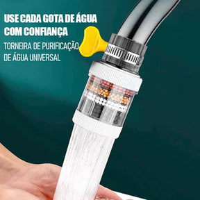 Filtro Purificador de Água 6 em 1 com Carvão Ativado