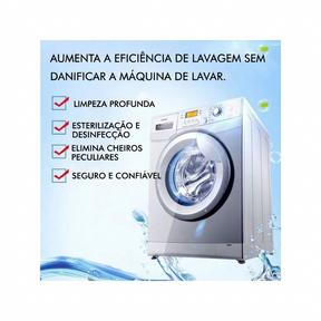 Kit 10 Pastilhas de Limpeza Profunda para Máquina de Lavar
