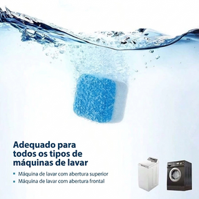 Kit 10 Pastilhas de Limpeza Profunda para Máquina de Lavar