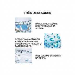 Kit 10 Pastilhas de Limpeza Profunda para Máquina de Lavar