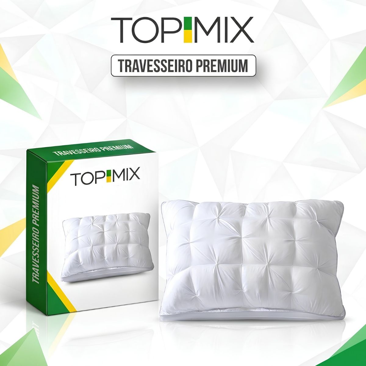 Travesseiro Premium Confort Flex de Luxo Top Mix Brasil