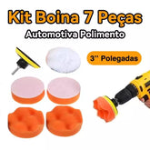 Kit 7 Pecass para Polimento Profissional Automotivo