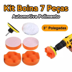 Kit 7 Pecass para Polimento Profissional Automotivo