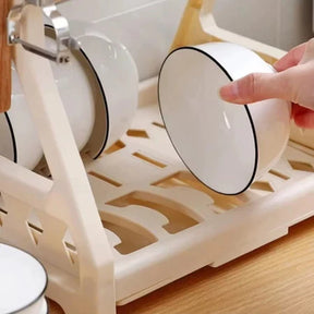 Prateleira de cozinha multifuncional, suporte para armazenamento de pauzinhos, gaiola de drenagem
