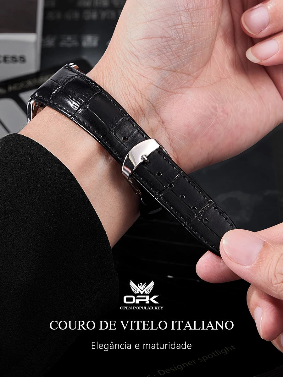 Relógio Casual Masculino Oriente Original à prova de água