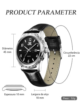 Relógio Casual Masculino Oriente Original à prova de água