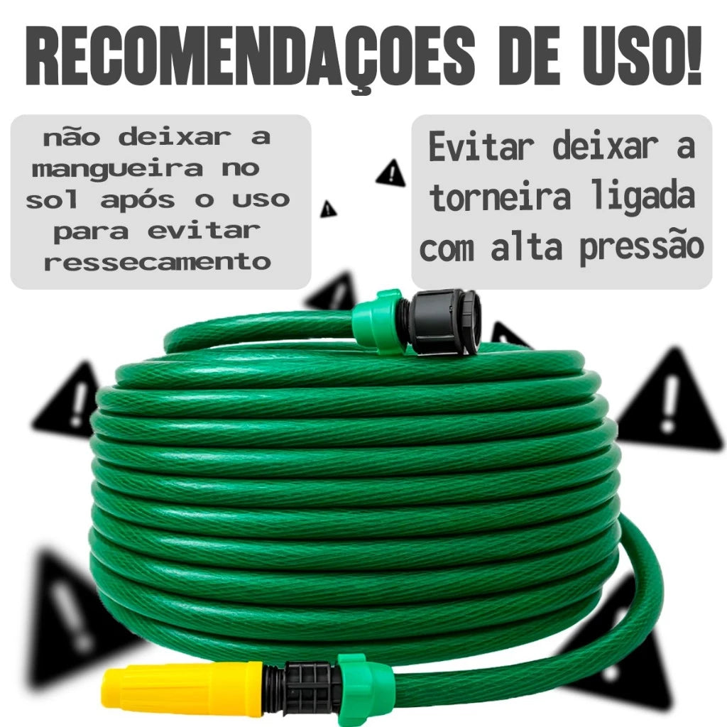 Mangueira Green Garden Trançada — Kit Completo Pronto para Uso