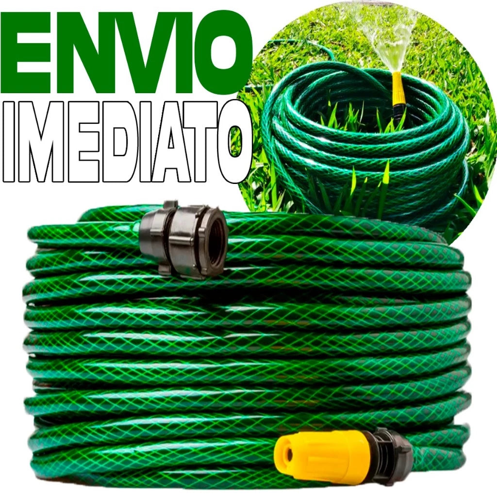 Mangueira Green Garden Trançada — Kit Completo Pronto para Uso