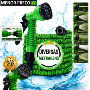 Mangueira Mágica Flexível 7 funções Jato Irrigação para Jardim Lavagem de Carro
