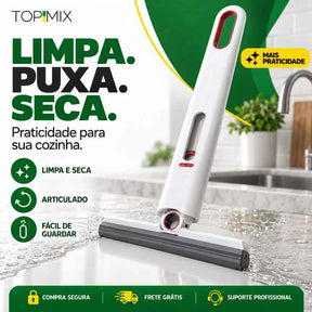 Rodinho de Cozinha Mágico Limpa e Seca Retrátil e Pendurável