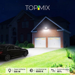 Refletor LED 500W Holofote á prova d' Água - Kit 1 a 4 Unidades Top Mix