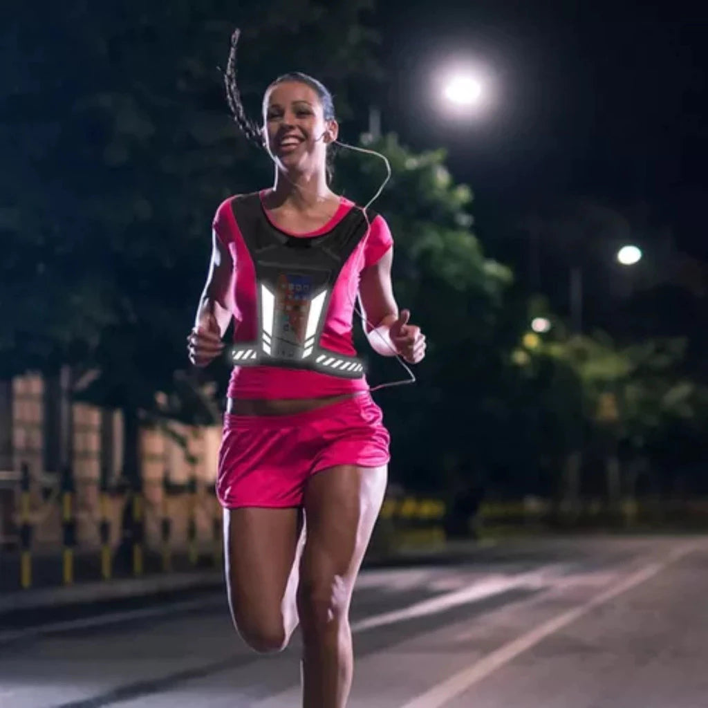 Colete Esportivo Refletivo Ajustável Leve e Respirável