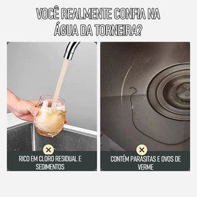 Filtro Purificador de Água 6 em 1 com Carvão Ativado