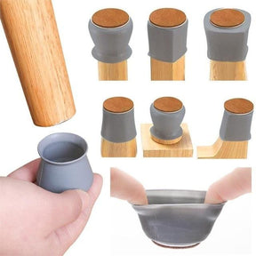 Kit com 16 Protetores de Piso em Silicone Cadeiras