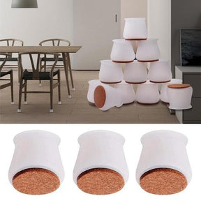 Kit com 16 Protetores de Piso em Silicone Cadeiras