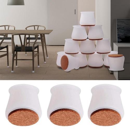 Kit com 16 Protetores de Piso em Silicone Cadeiras