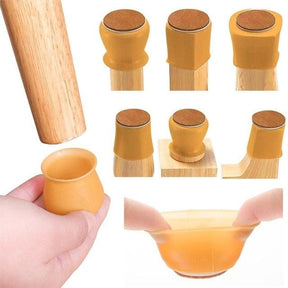 Kit com 16 Protetores de Piso em Silicone Cadeiras