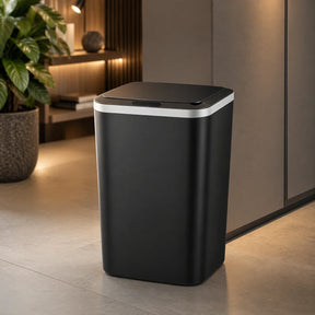Lixeira Inteligente 16L com Sensor Automático Ideal para Banheiro, Cozinha e Escritório, Recarregável Via USB