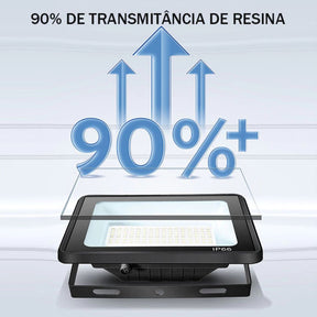 Refletor LED 500W Holofote á prova d' Água - Kit 1 a 4 Unidades Top Mix