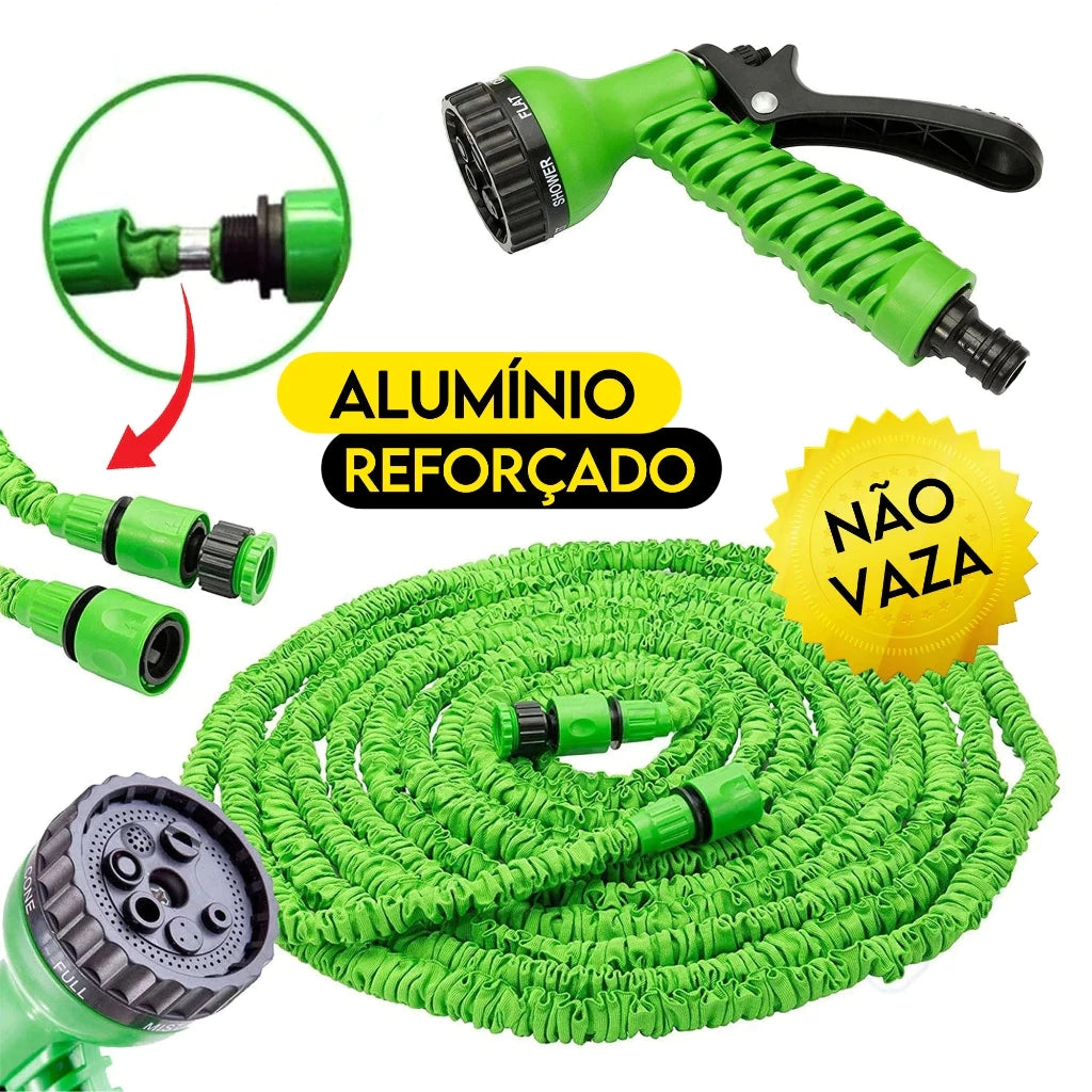Mangueira Mágica Flexível 7 funções Jato Irrigação para Jardim Lavagem de Carro