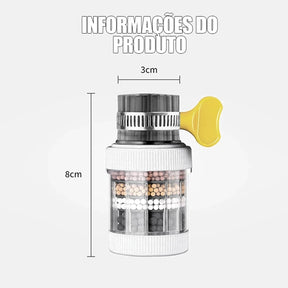 Filtro Purificador de Água 6 em 1 com Carvão Ativado