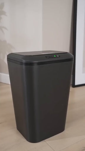 Lixeira Inteligente 16L com Sensor Automático Ideal para Banheiro, Cozinha e Escritório, Recarregável Via USB