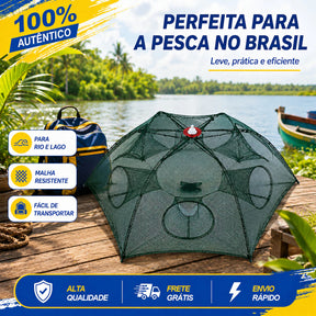 Armadilha com 8 Bocas para Isca Viva (Lambari/Peixes Pequenos)